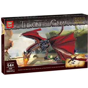 لگو کریتور اژدهای گیم آف ترونز Game of Thrones قطعه 1889 مدل 9901 _اسباب بازی